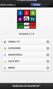 tv italiane streaming
