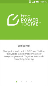 HTC POWER TO GIVE