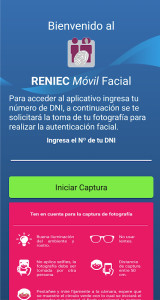 RENIEC Móvil Facial