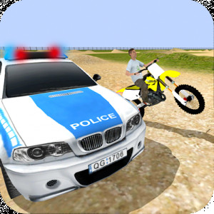 San Andreas Motocross - Dirt Bike Rider vs Police