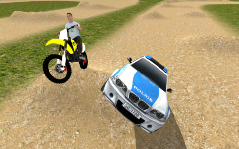 San Andreas Motocross - Dirt Bike Rider vs Police