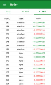 Roller Bitcoin Gambling