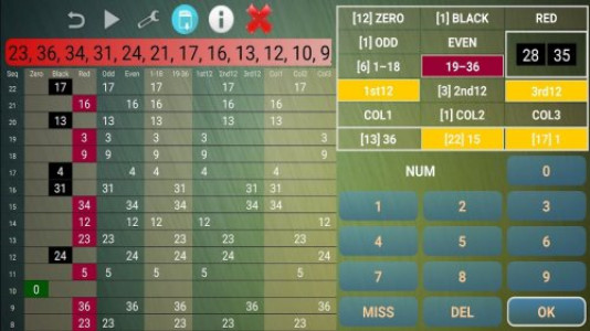 Roulette Bet Counter Predictor
